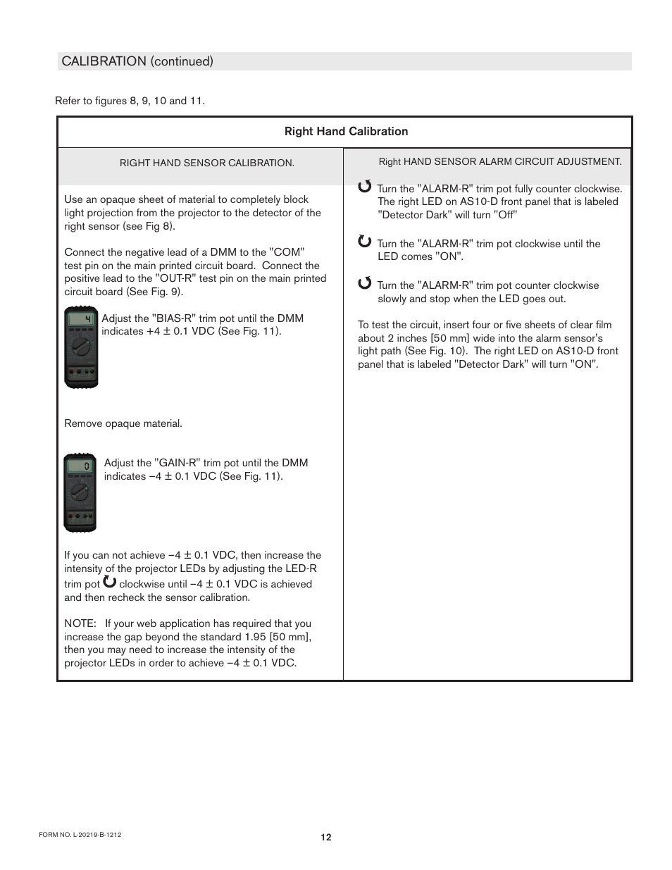 Nexen AWL 280 912662 User Manual | Page 12 / 14