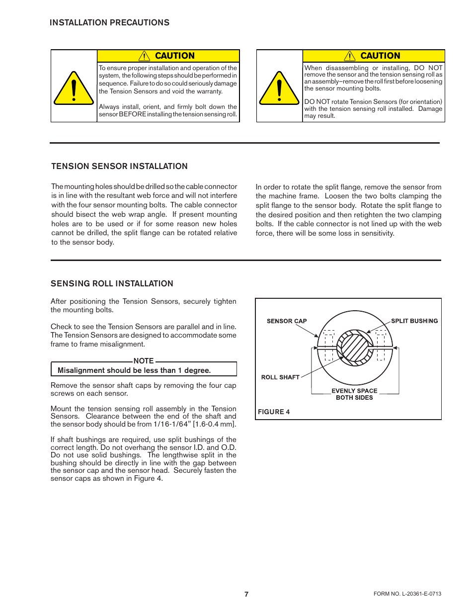 Caution | Nexen SW100 803354 User Manual | Page 7 / 11
