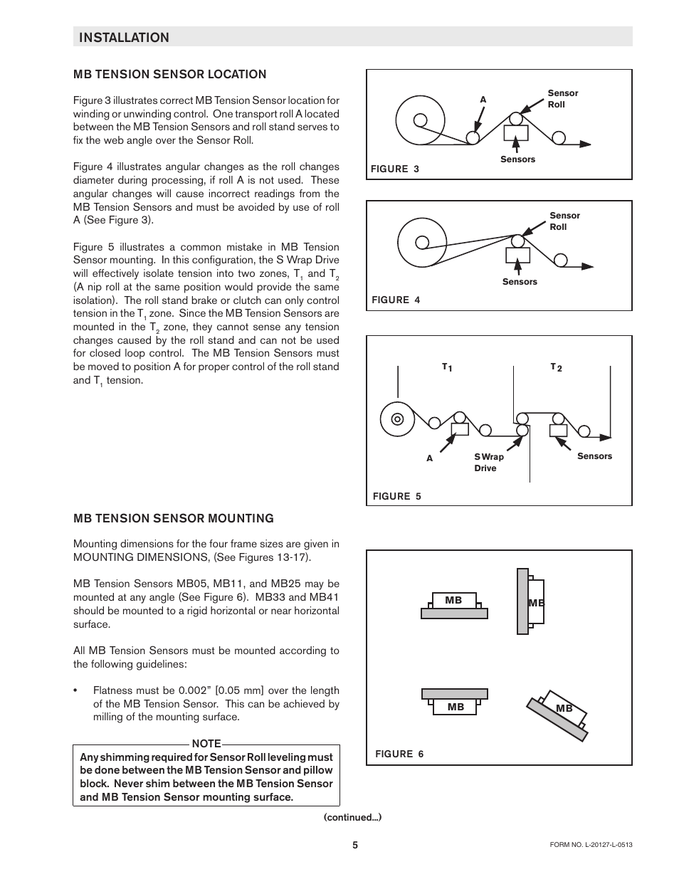 Installation | Nexen MB25B 911996 User Manual | Page 5 / 13