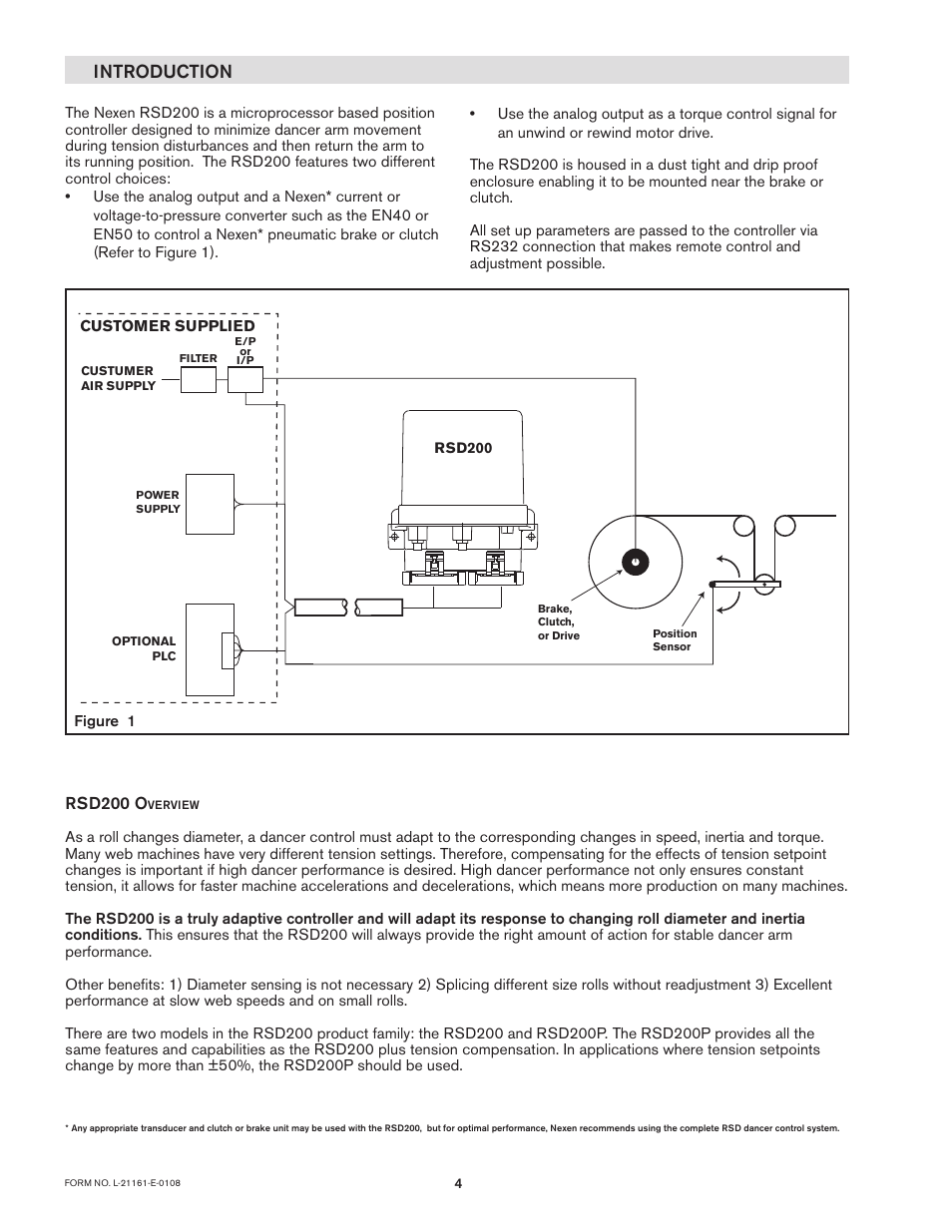 Introduction | Nexen RSD200 964531 User Manual | Page 4 / 24