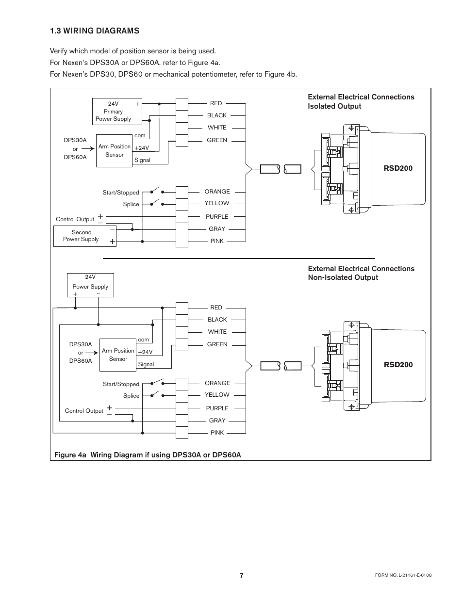  wiring diagrams | Nexen RSD200 964531 User Manual | Page 7 / 24