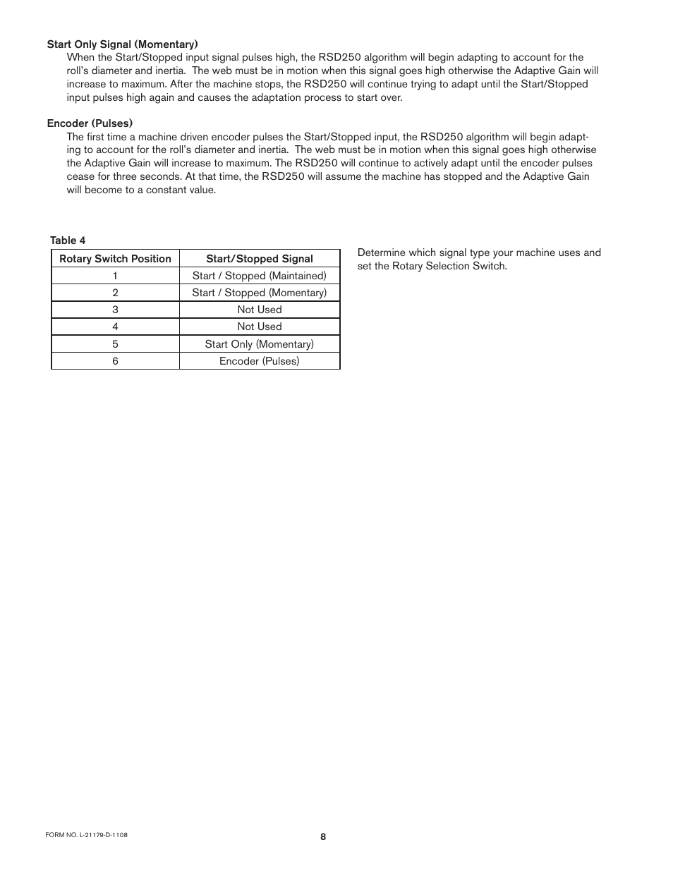 Nexen RSD250 964260 User Manual | Page 8 / 14