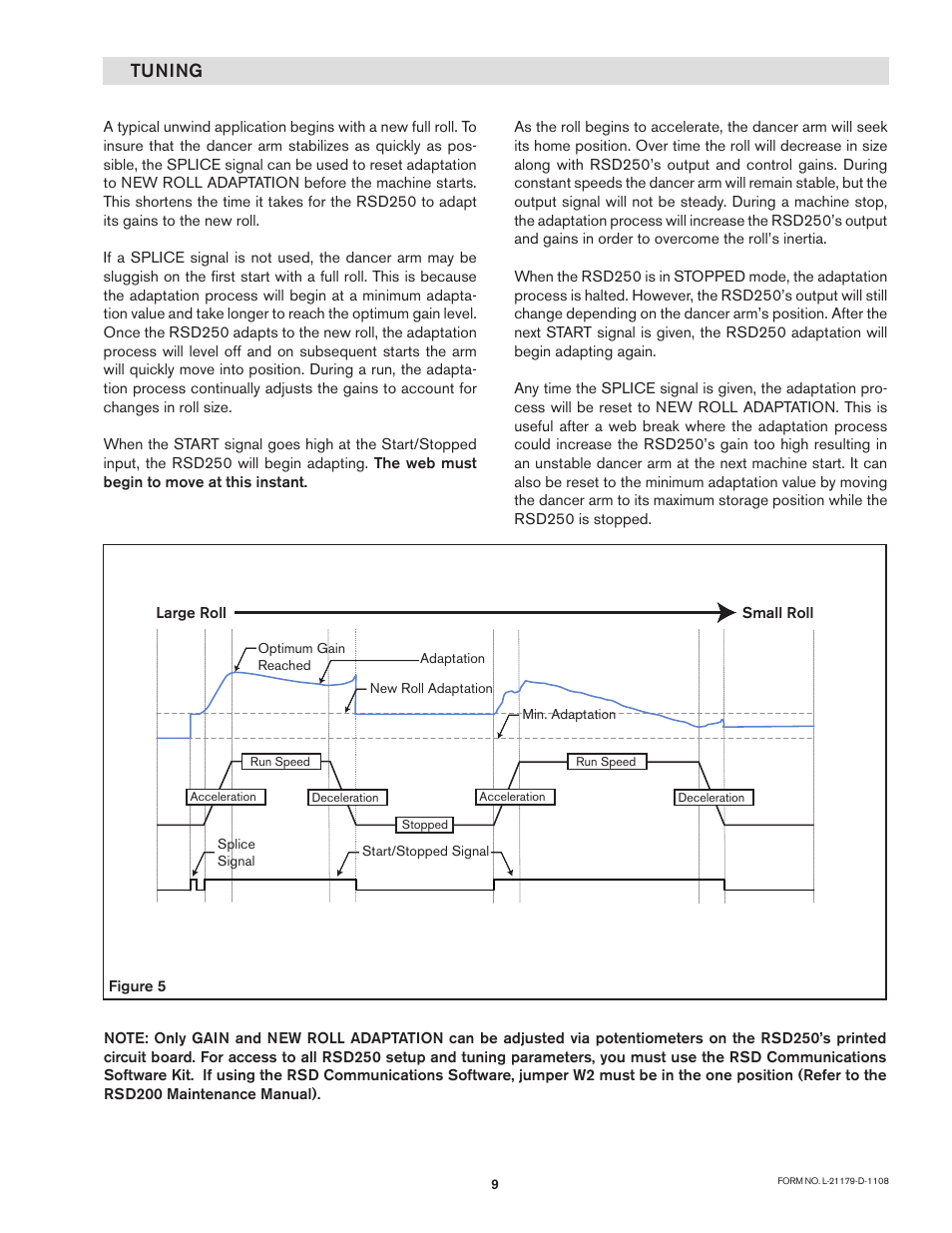 Tuning | Nexen RSD250 964260 User Manual | Page 9 / 14