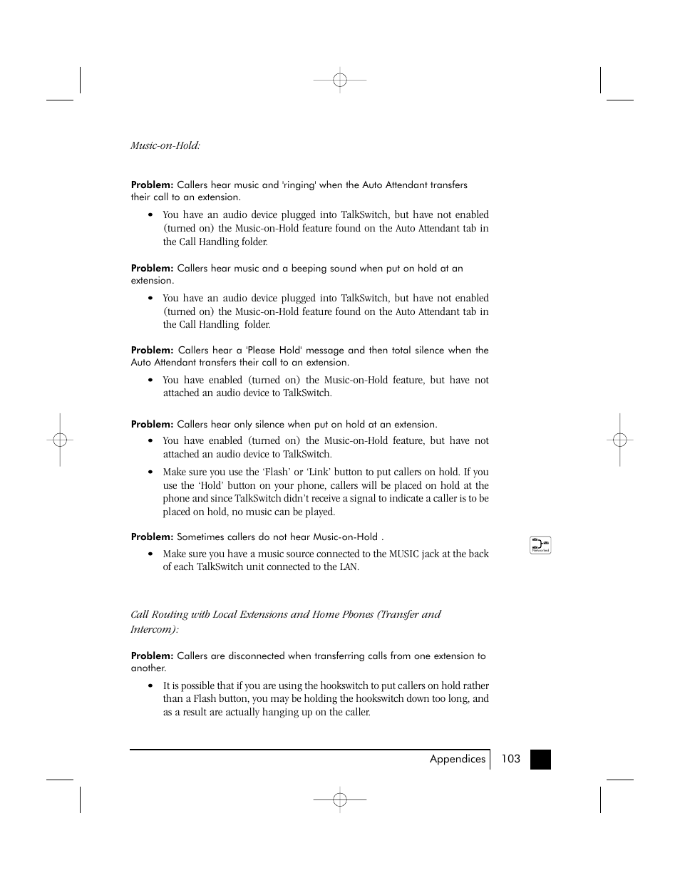 Talkswitch 48 User Manual | Page 104 / 137