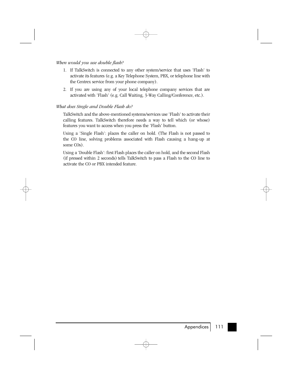 Talkswitch 48 User Manual | Page 111 / 137