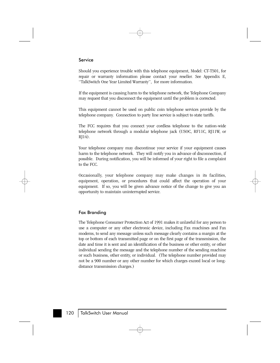 Talkswitch 48 User Manual | Page 119 / 137