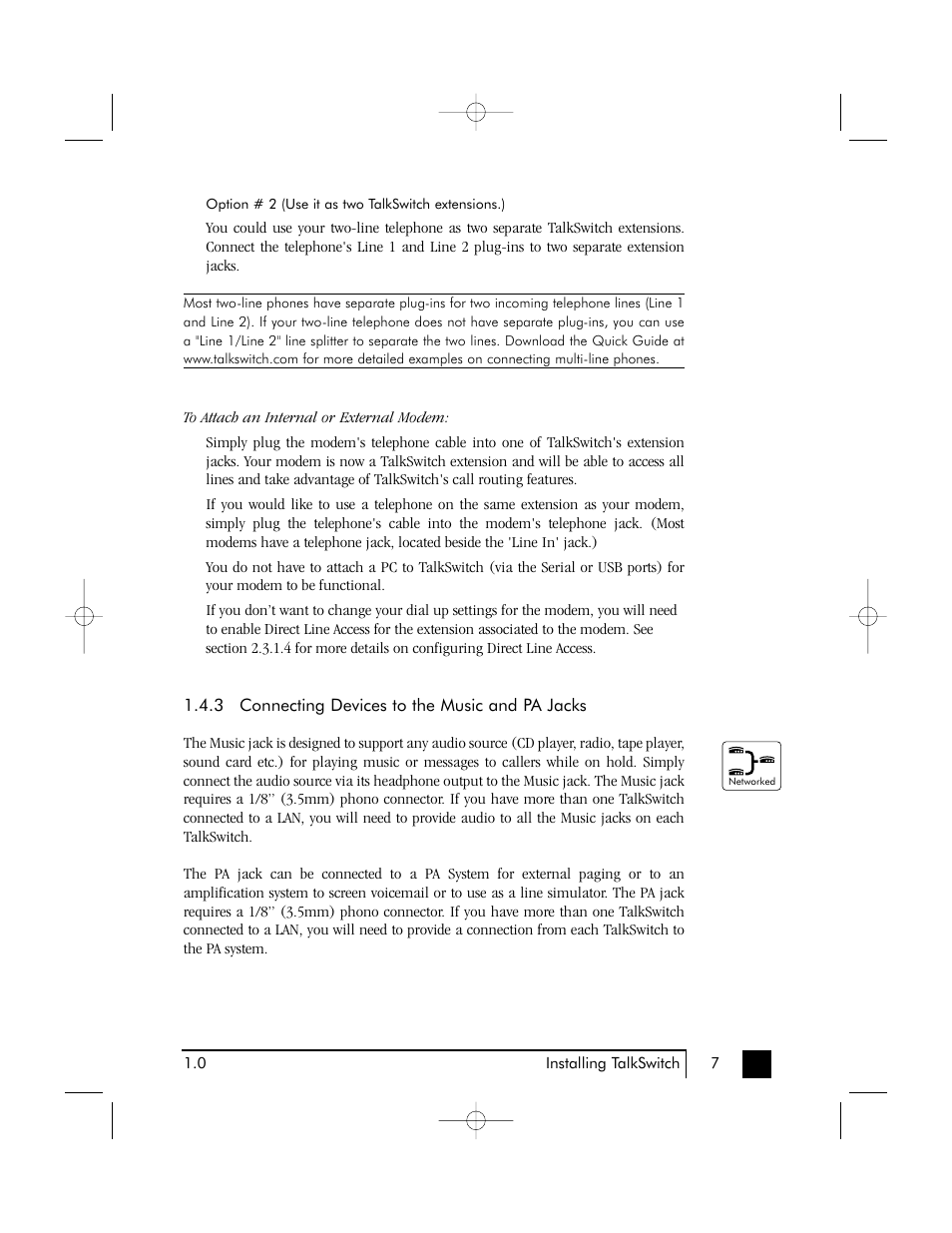 Talkswitch 48 User Manual | Page 12 / 137