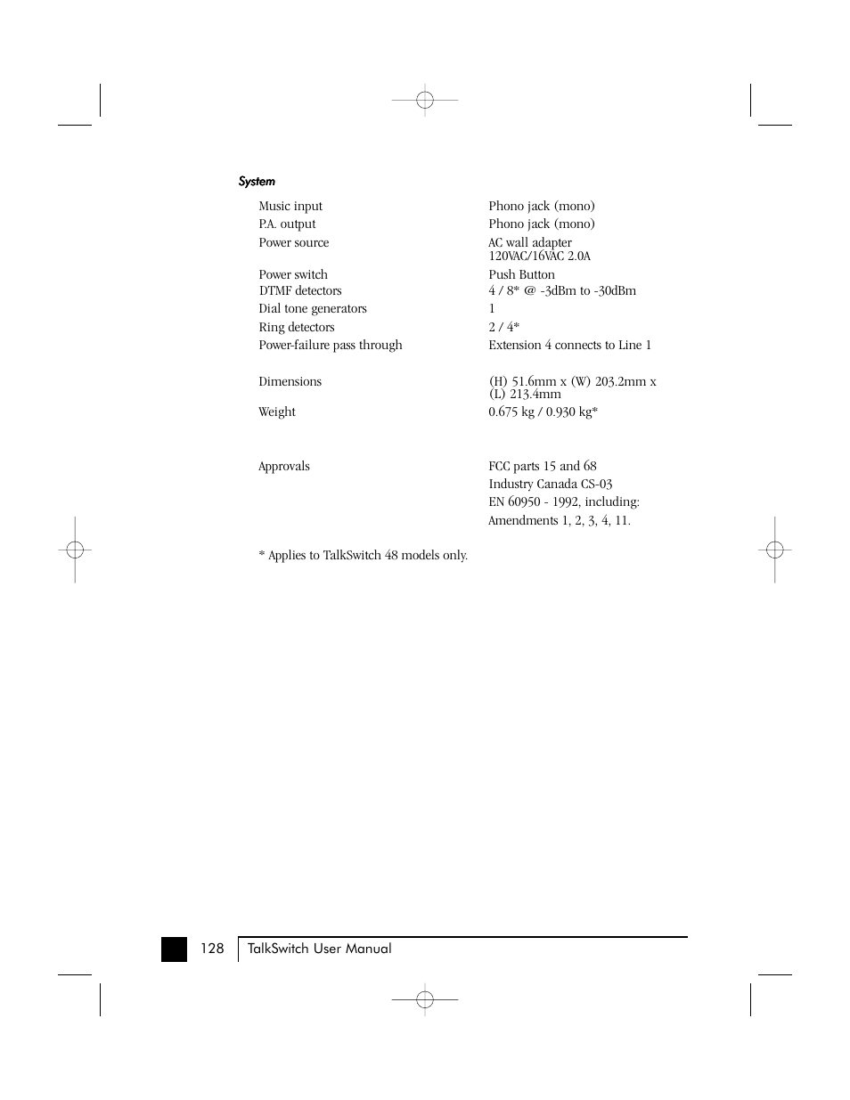Talkswitch 48 User Manual | Page 125 / 137