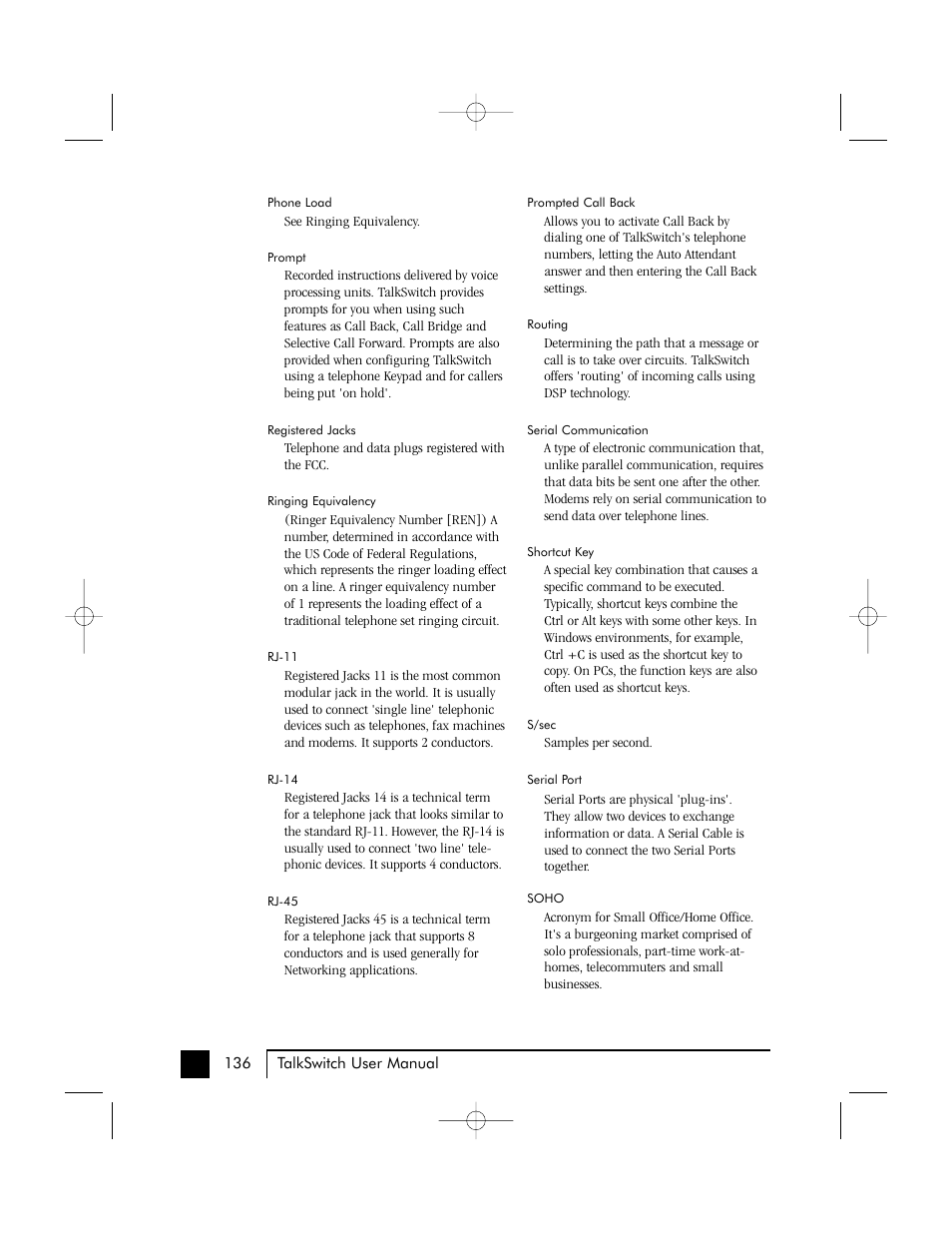 Talkswitch 48 User Manual | Page 132 / 137