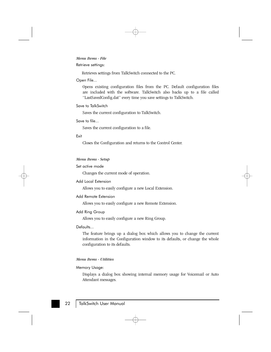 Talkswitch 48 User Manual | Page 26 / 137