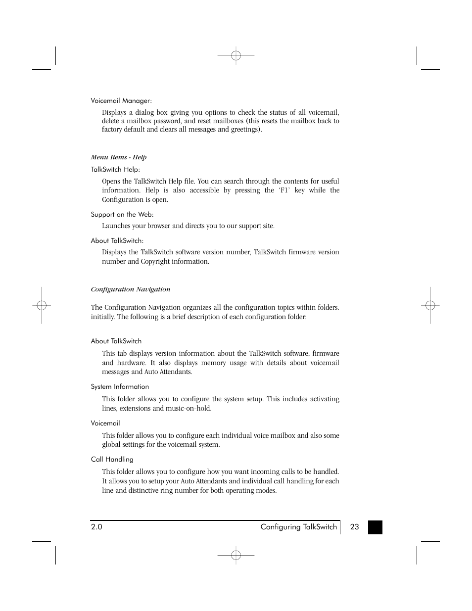 Talkswitch 48 User Manual | Page 27 / 137