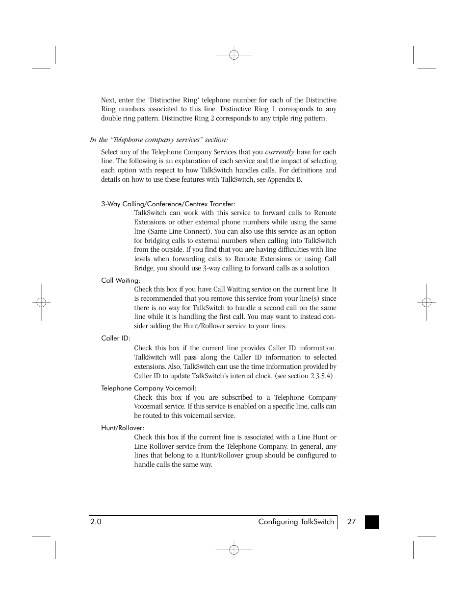 Talkswitch 48 User Manual | Page 31 / 137