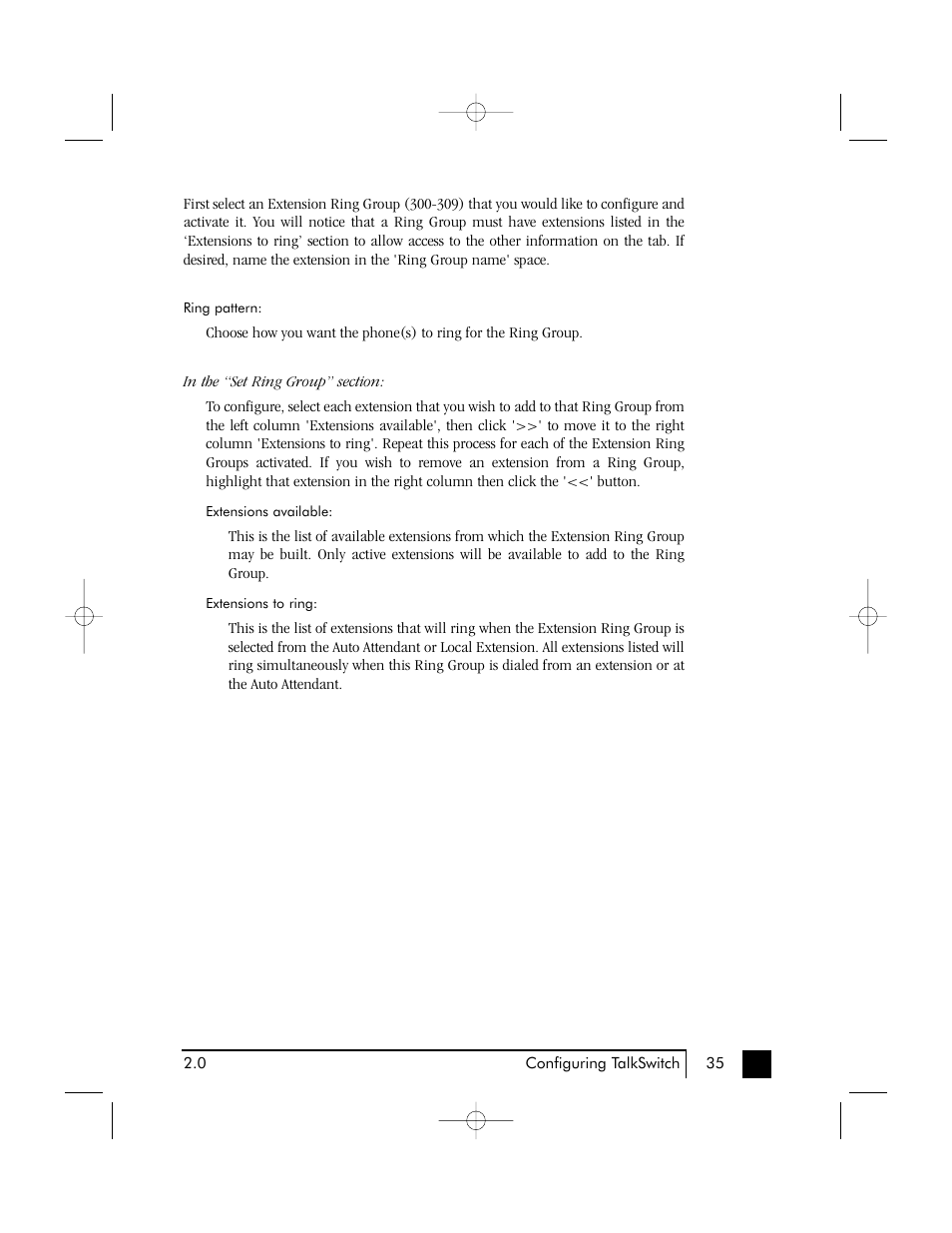 Talkswitch 48 User Manual | Page 39 / 137