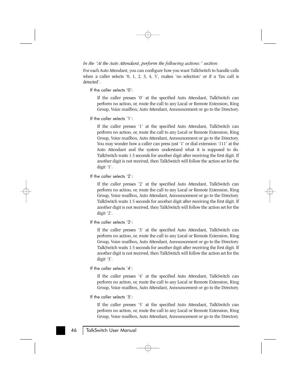 Talkswitch 48 User Manual | Page 50 / 137