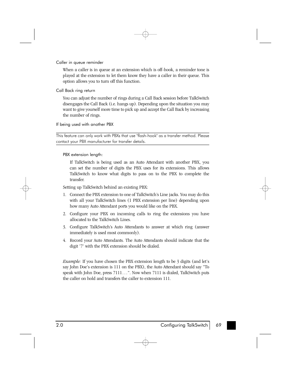 Talkswitch 48 User Manual | Page 73 / 137