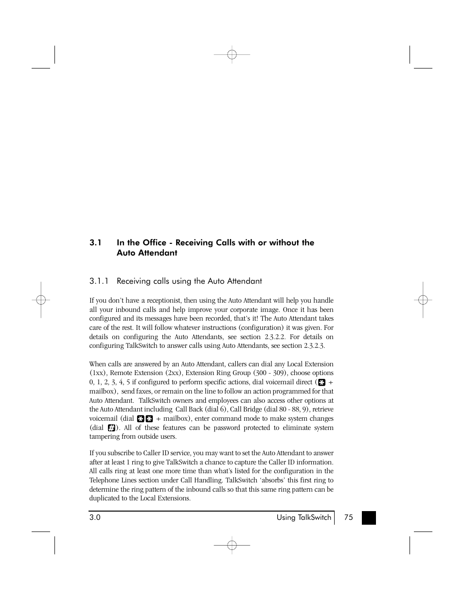 Using talkswitch | Talkswitch 48 User Manual | Page 78 / 137
