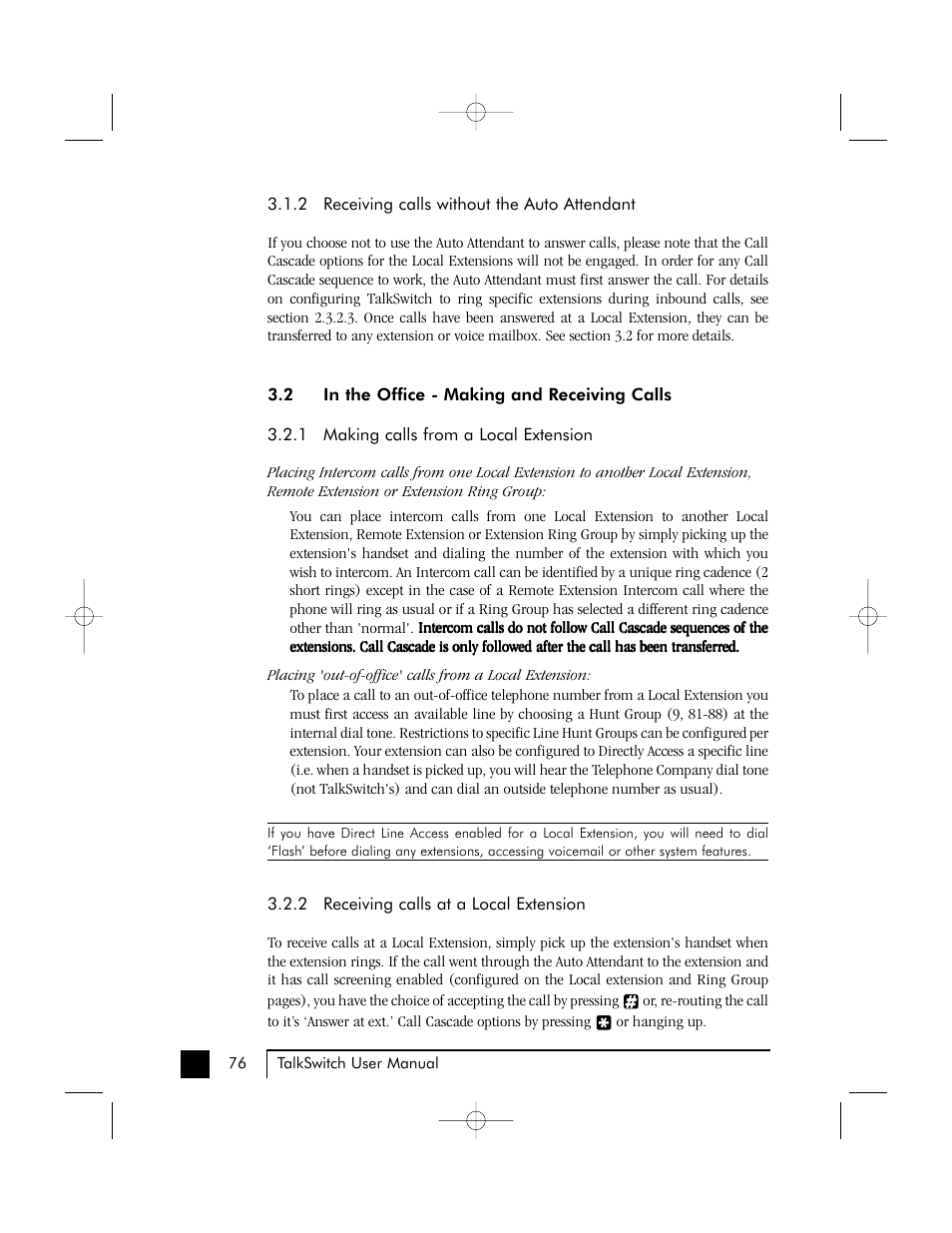 Talkswitch 48 User Manual | Page 79 / 137