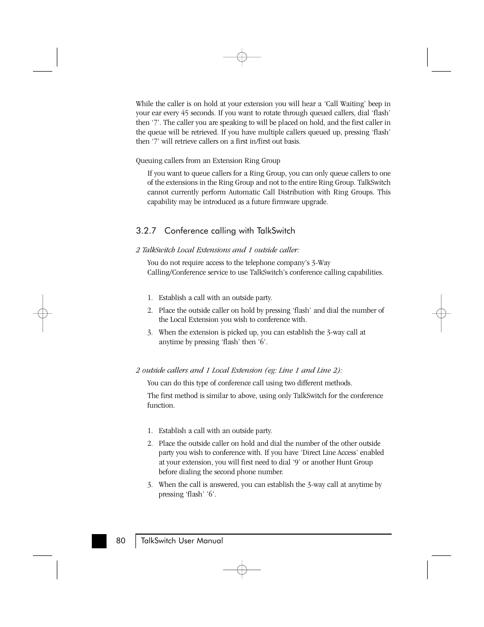 Talkswitch 48 User Manual | Page 83 / 137