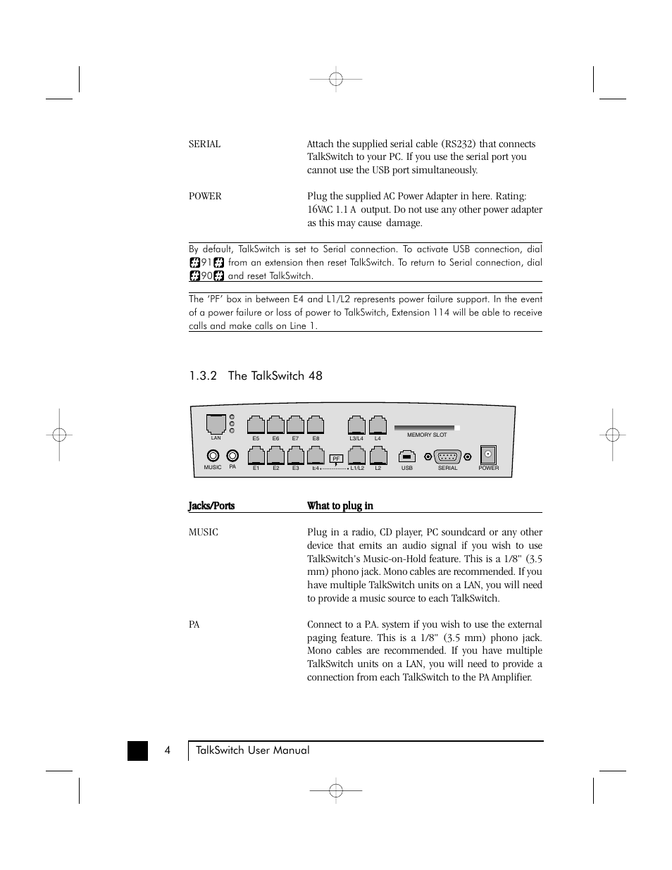 2 the talkswitch 48 | Talkswitch 48 User Manual | Page 9 / 137