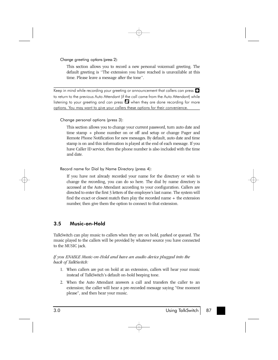 Talkswitch 48 User Manual | Page 90 / 137