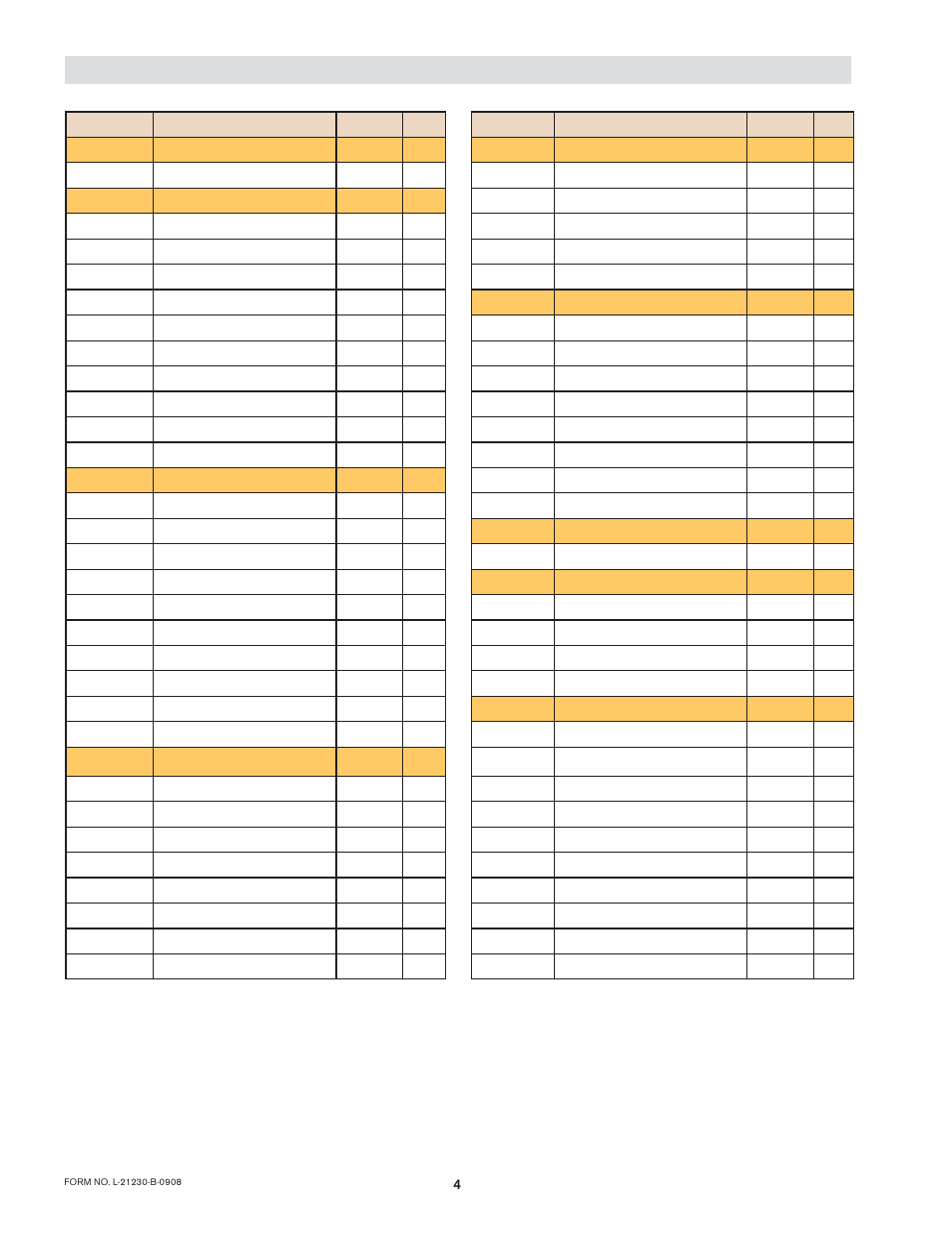 Rstc1100 profibus table of parameters | Nexen RSTC1100 964528 User Manual | Page 7 / 14
