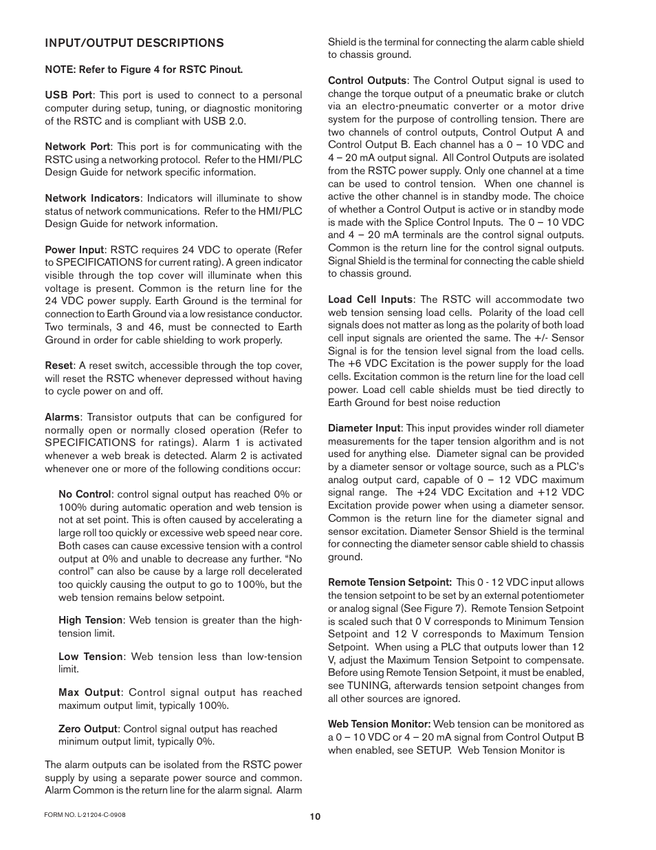 Nexen RSTC1100 964528 User Manual | Page 10 / 27