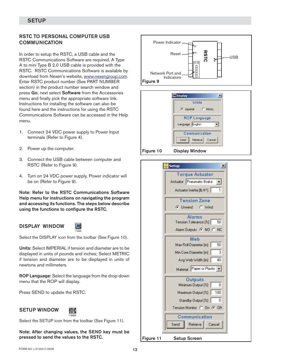 Nexen RSTC1100 964528 User Manual | Page 12 / 27