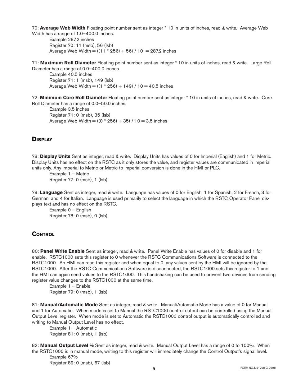 Nexen RSTC1000 964523 User Manual | Page 12 / 17