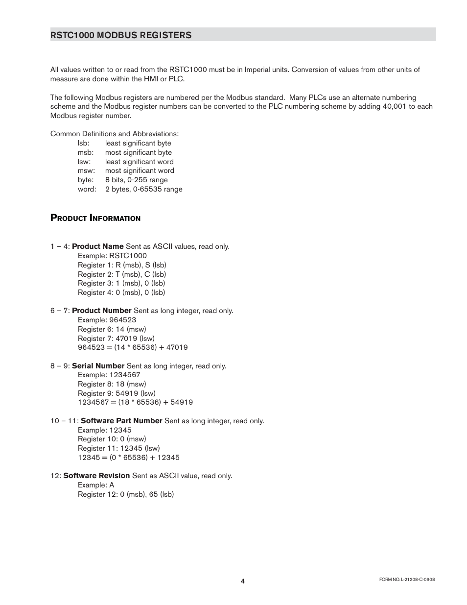 Nexen RSTC1000 964523 User Manual | Page 7 / 17