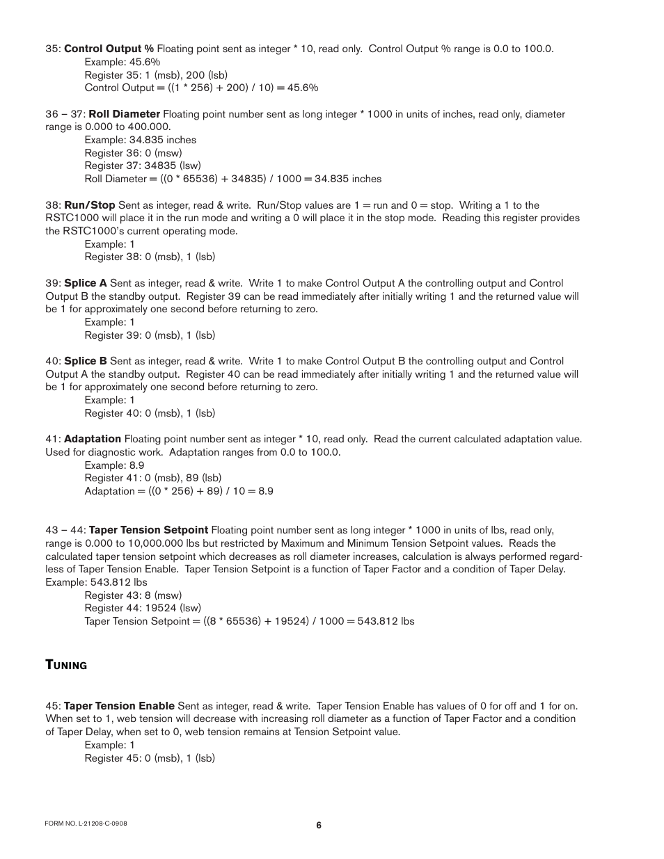 Nexen RSTC1000 964523 User Manual | Page 9 / 17