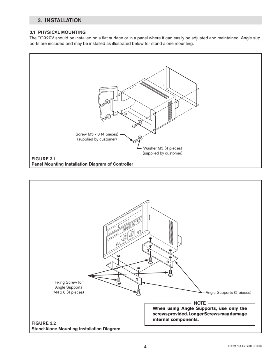 Installation | Nexen TC920V 964356 User Manual | Page 7 / 38