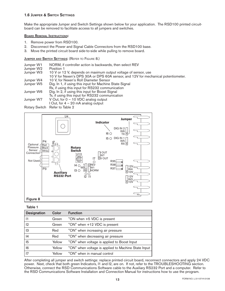 Nexen RSD100 964520 User Manual | Page 13 / 28