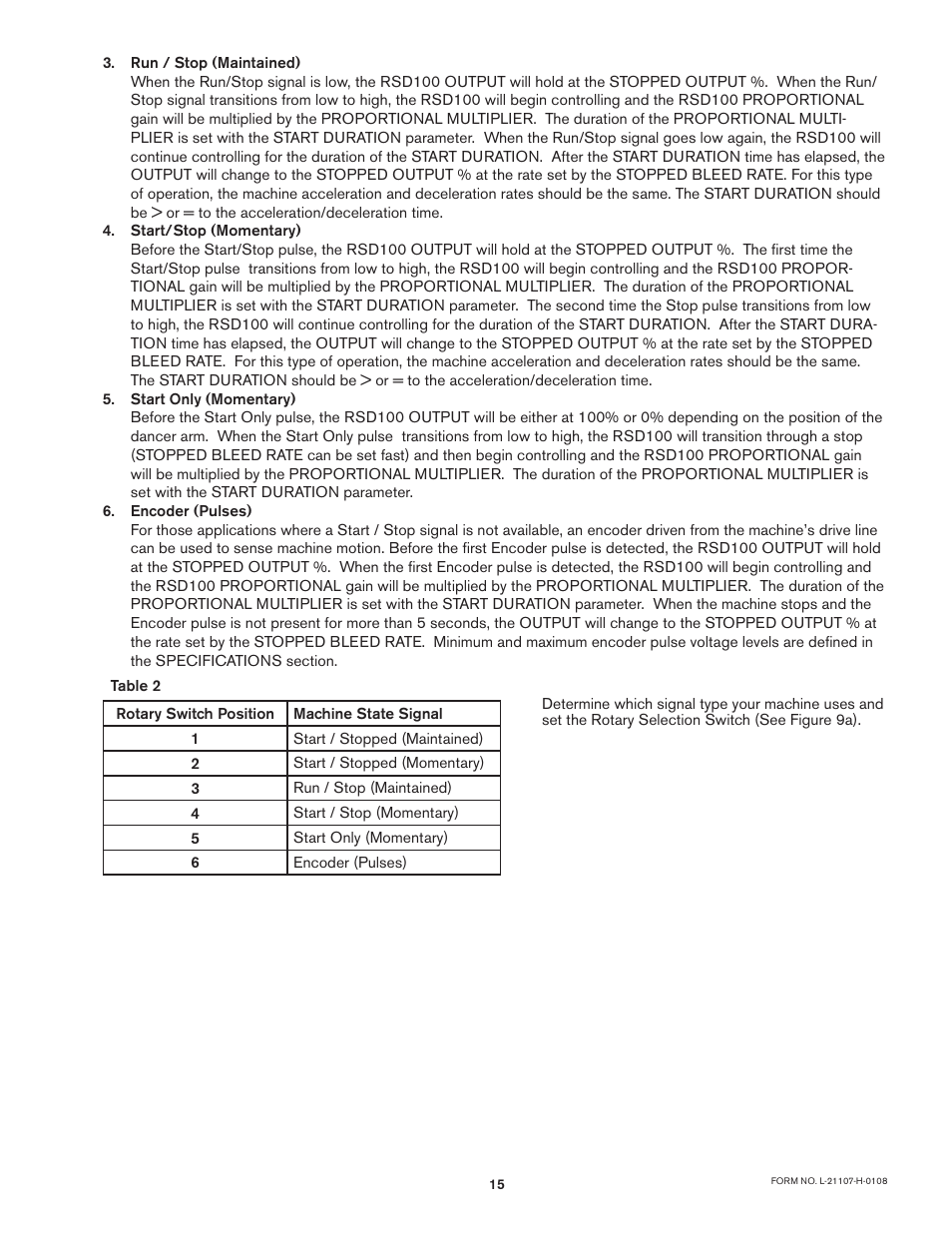 Nexen RSD100 964520 User Manual | Page 15 / 28