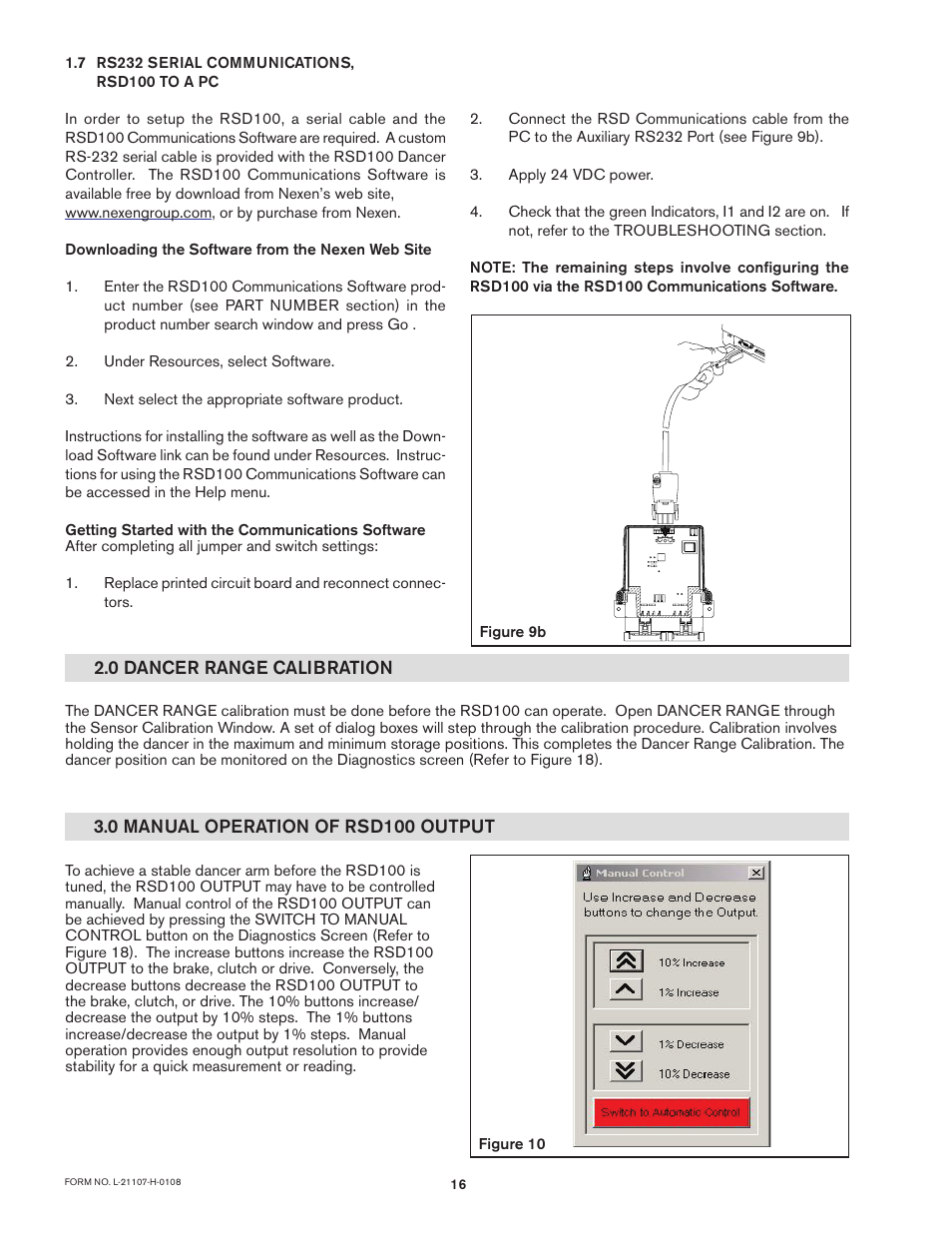 Nexen RSD100 964520 User Manual | Page 16 / 28