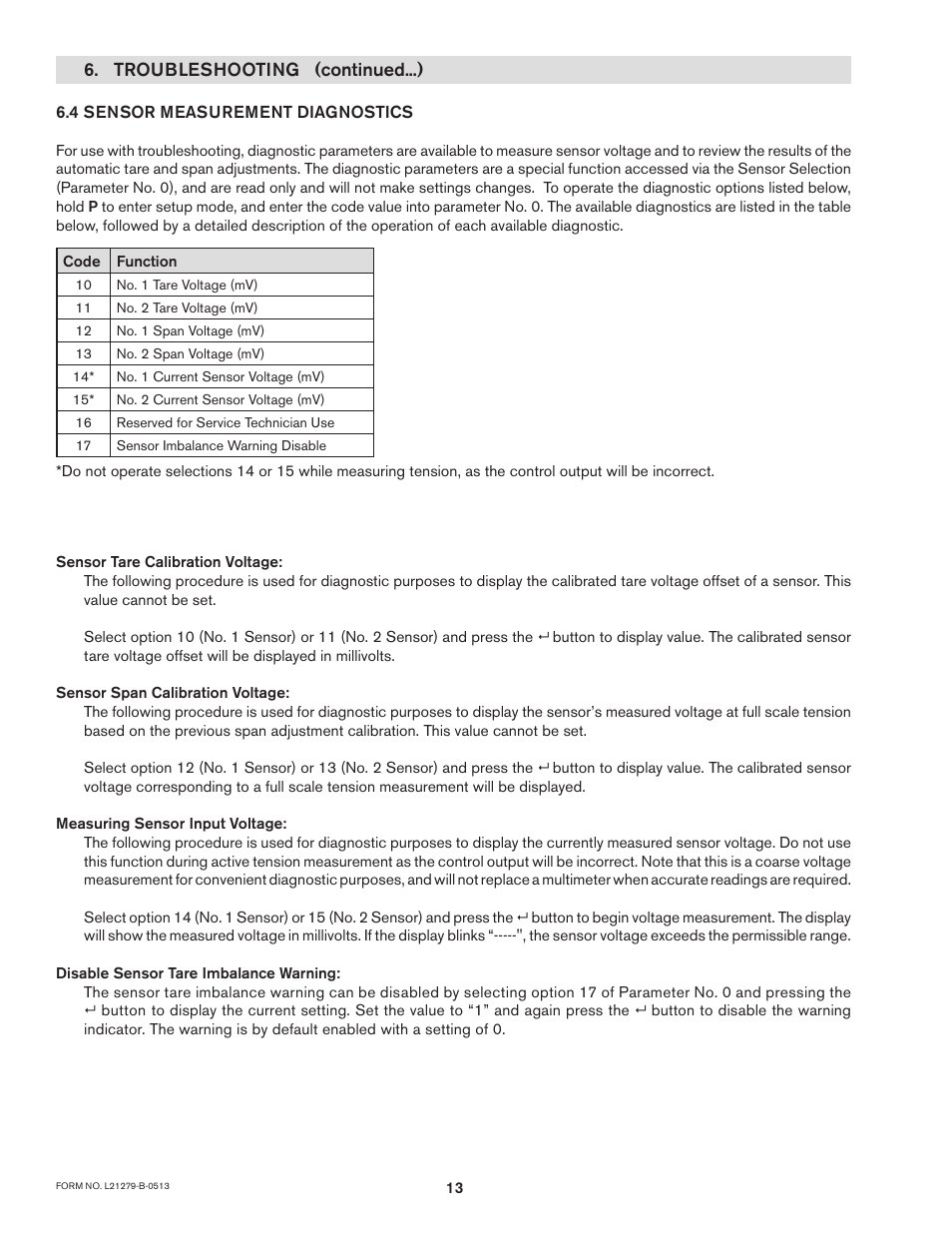 Troubleshooting (continued...) | Nexen TM340 912751 User Manual | Page 16 / 18