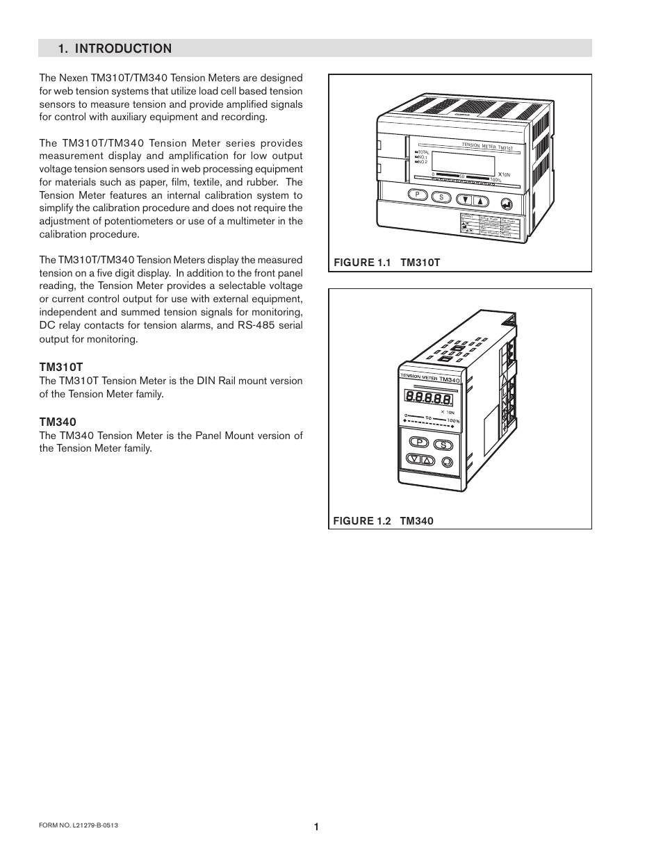 Introduction, Tm310t, Tm340 | Nexen TM340 912751 User Manual | Page 4 / 18