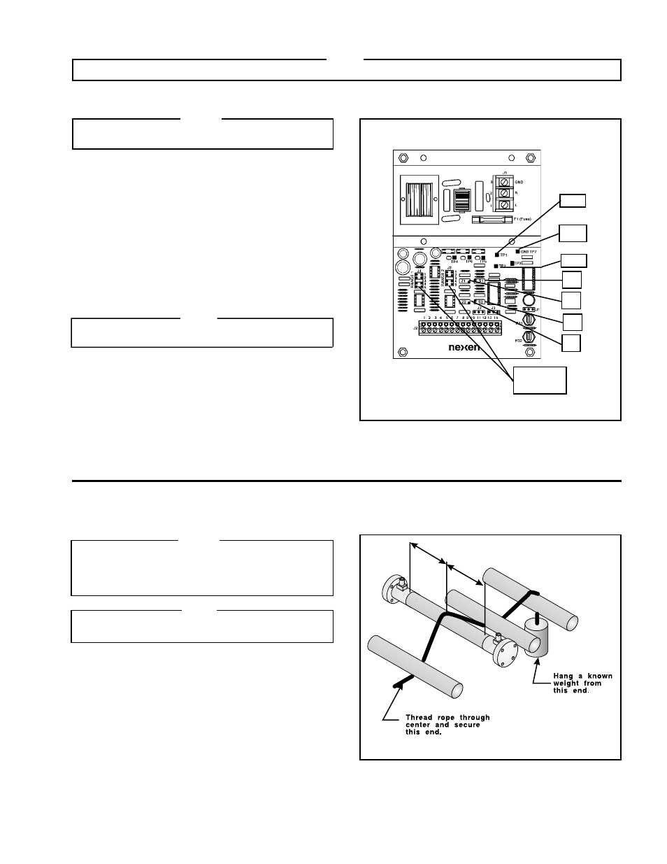 Calibration for type sw style load sensors | Nexen TA100 964400 User Manual | Page 11 / 13