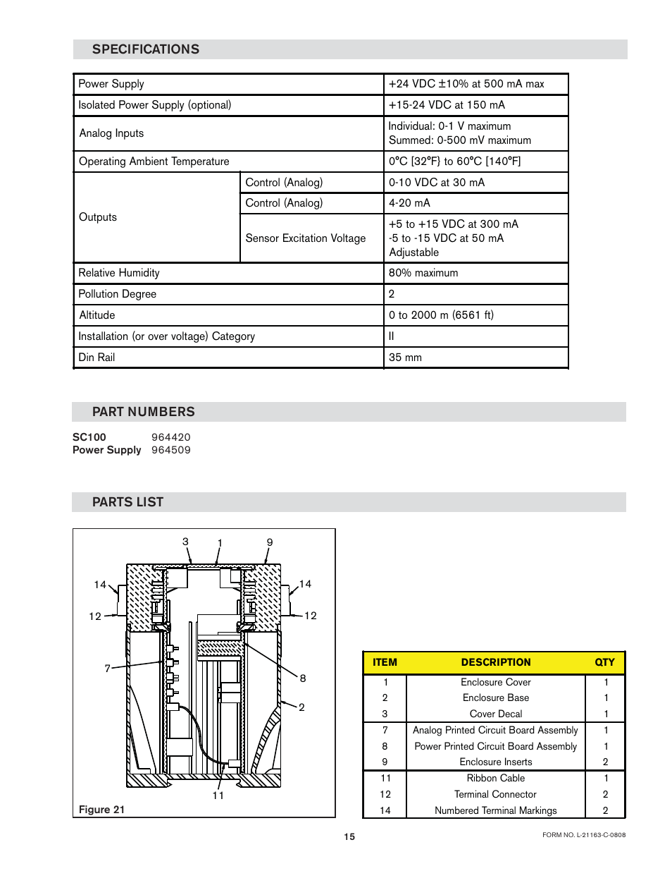 Nexen SC100 964420 User Manual | Page 15 / 16
