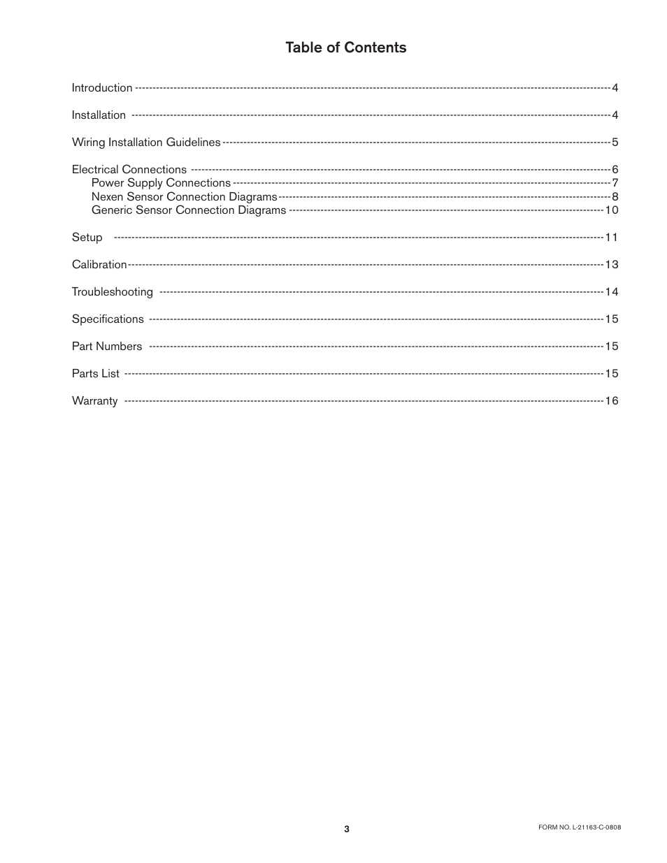 Nexen SC100 964420 User Manual | Page 3 / 16