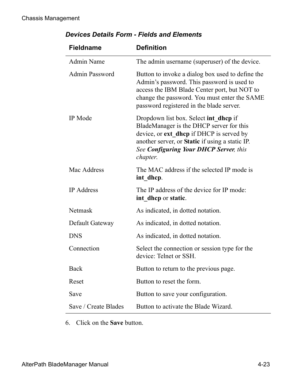 Cyclades AlterPath BladeManager User Manual | Page 105 / 202