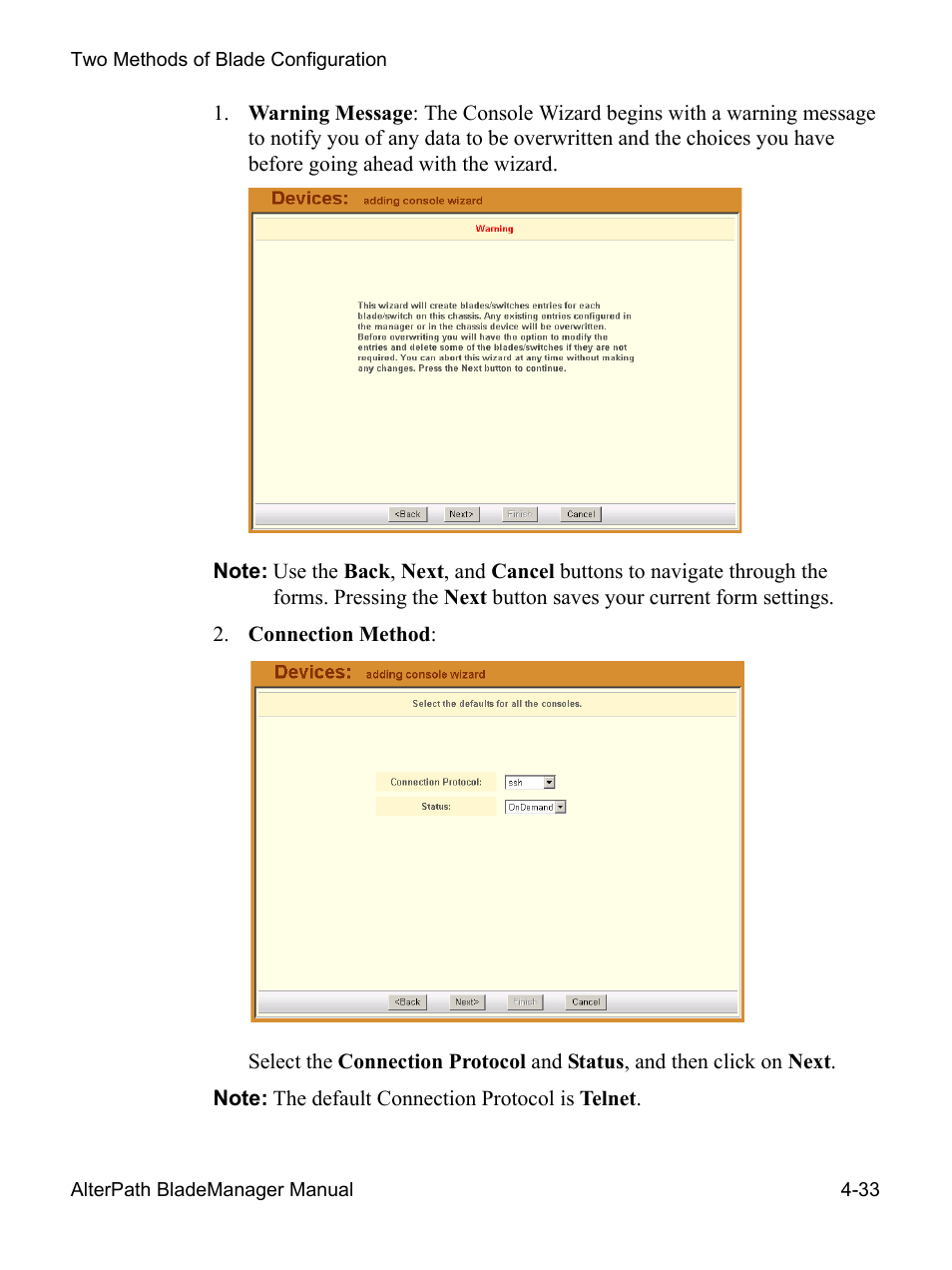 Cyclades AlterPath BladeManager User Manual | Page 115 / 202