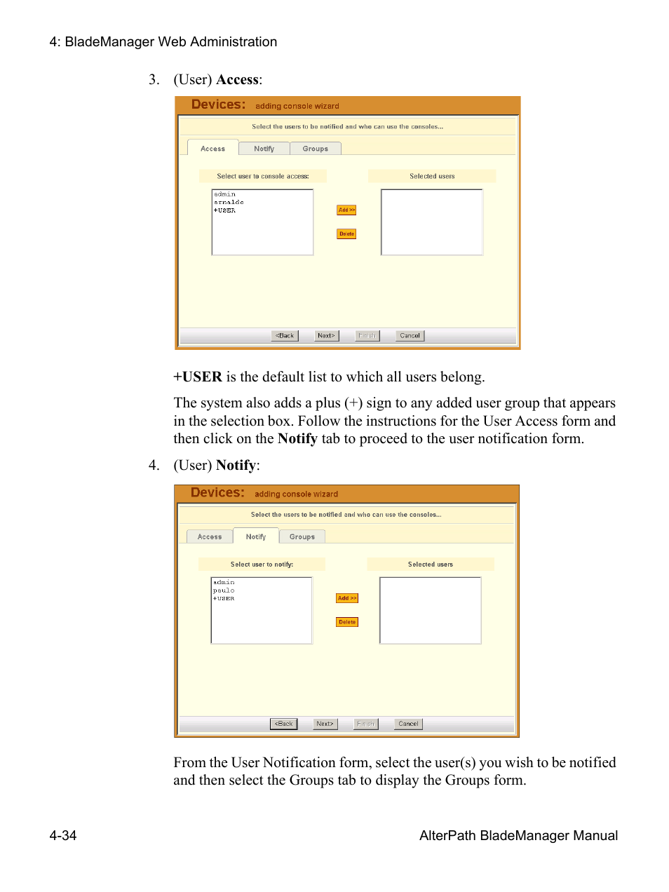 Cyclades AlterPath BladeManager User Manual | Page 116 / 202