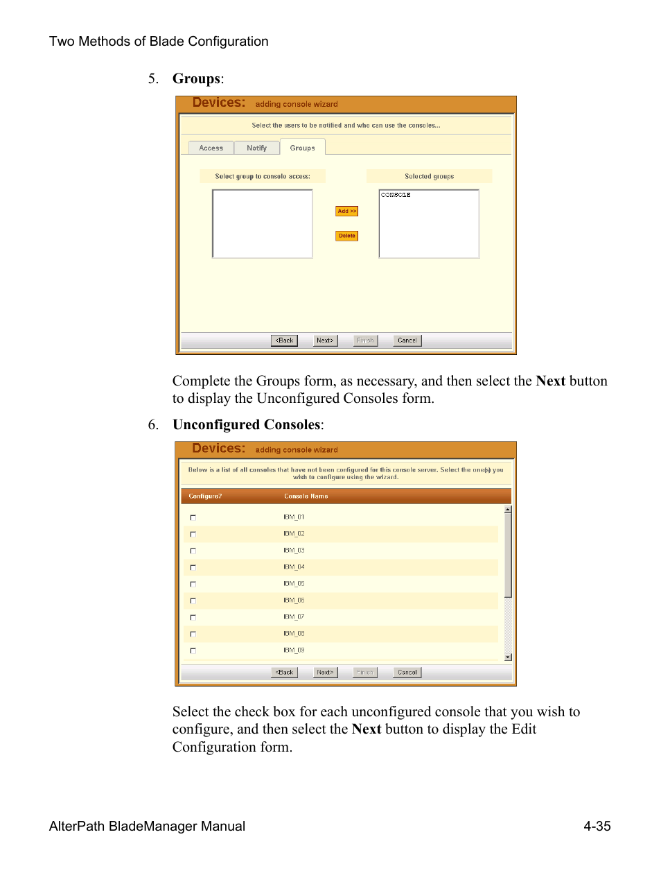 Cyclades AlterPath BladeManager User Manual | Page 117 / 202