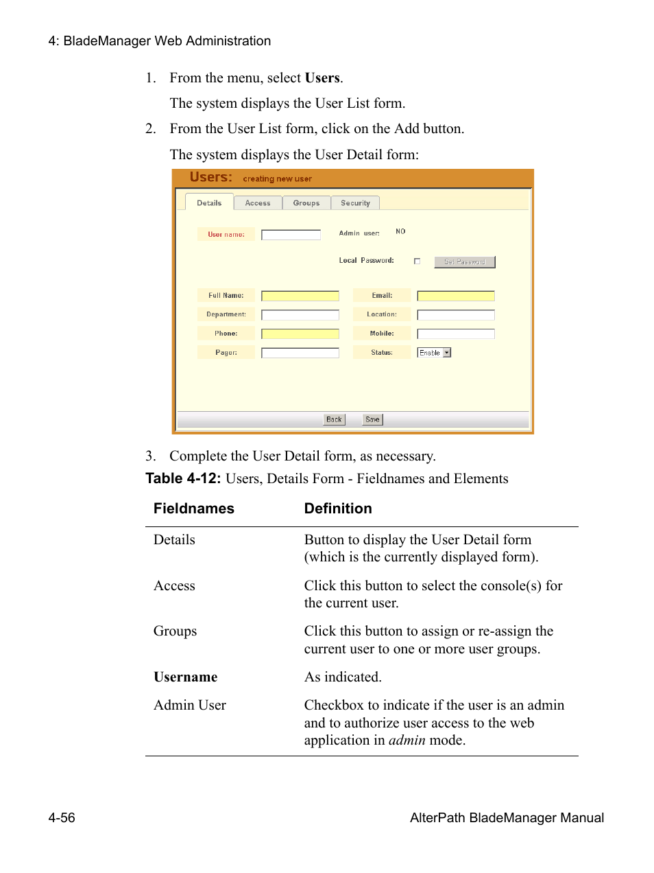 Cyclades AlterPath BladeManager User Manual | Page 138 / 202