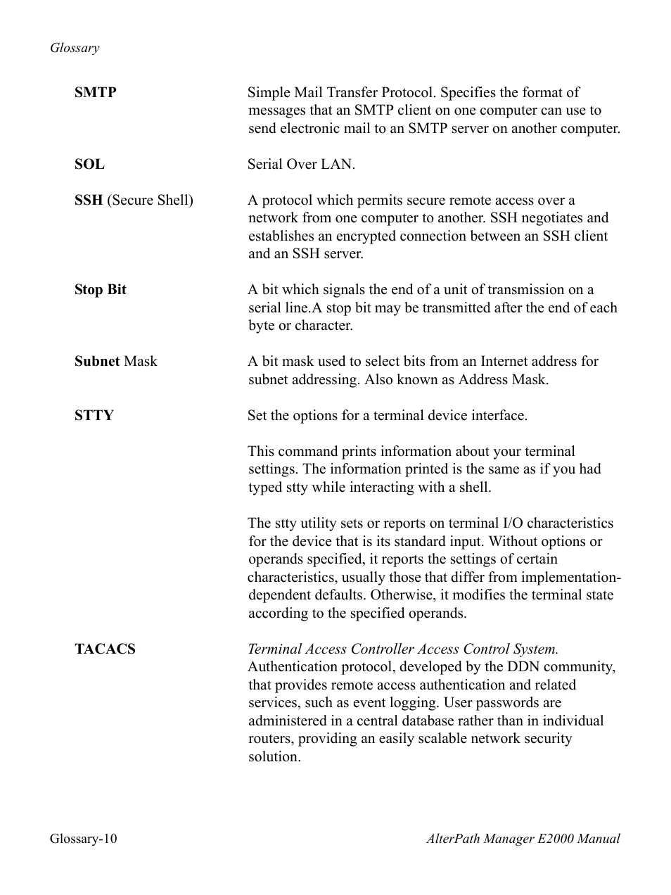 Cyclades AlterPath BladeManager User Manual | Page 196 / 202