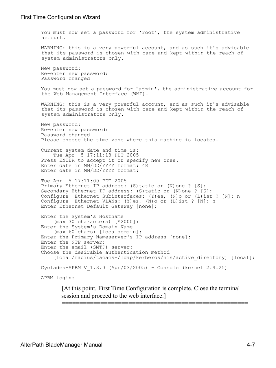 Cyclades AlterPath BladeManager User Manual | Page 89 / 202