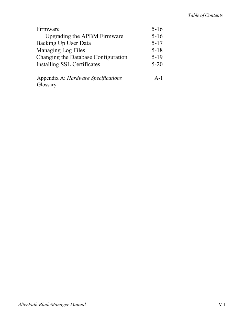 Cyclades AlterPath BladeManager User Manual | Page 9 / 202
