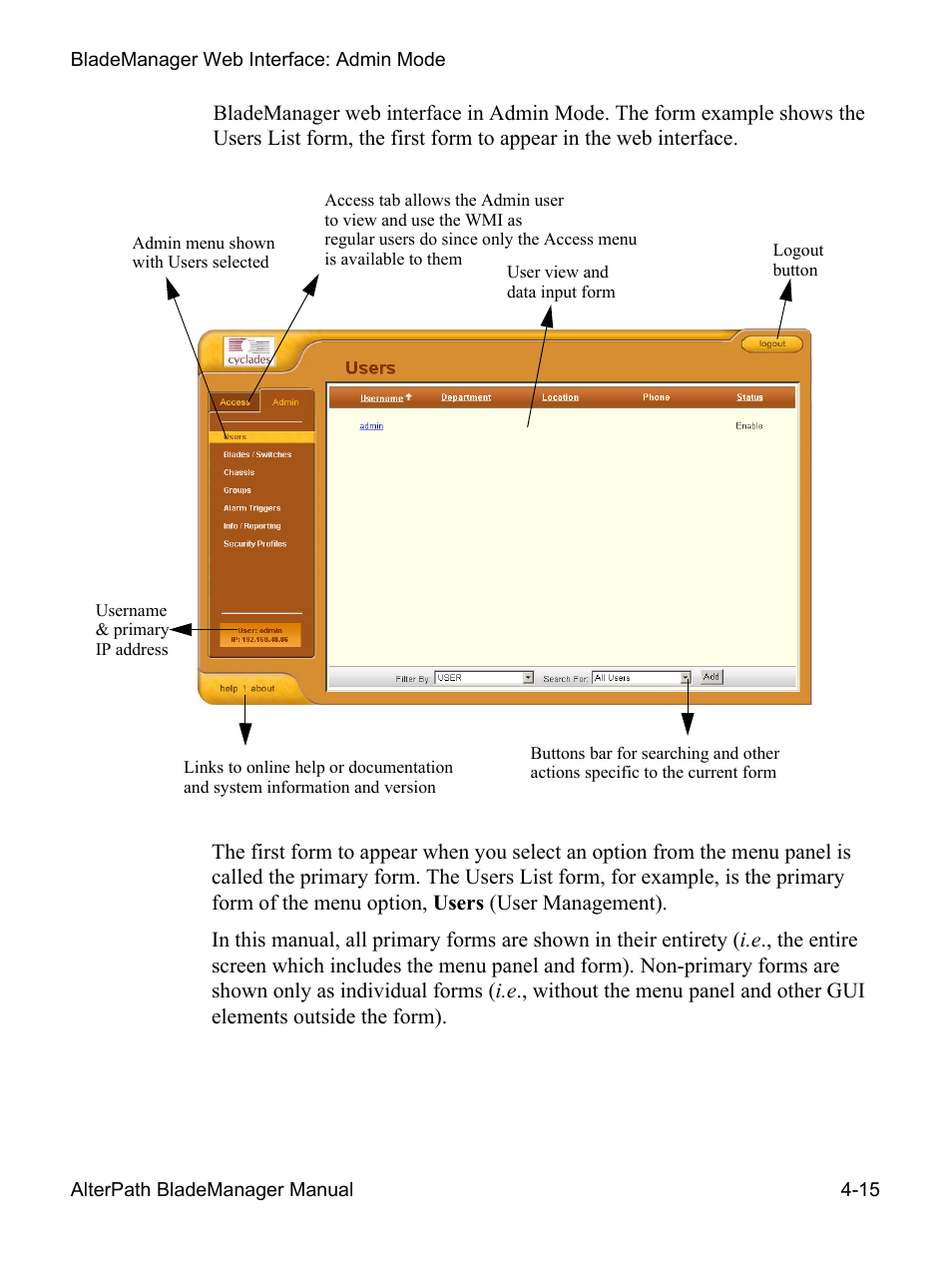 Cyclades AlterPath BladeManager User Manual | Page 97 / 202