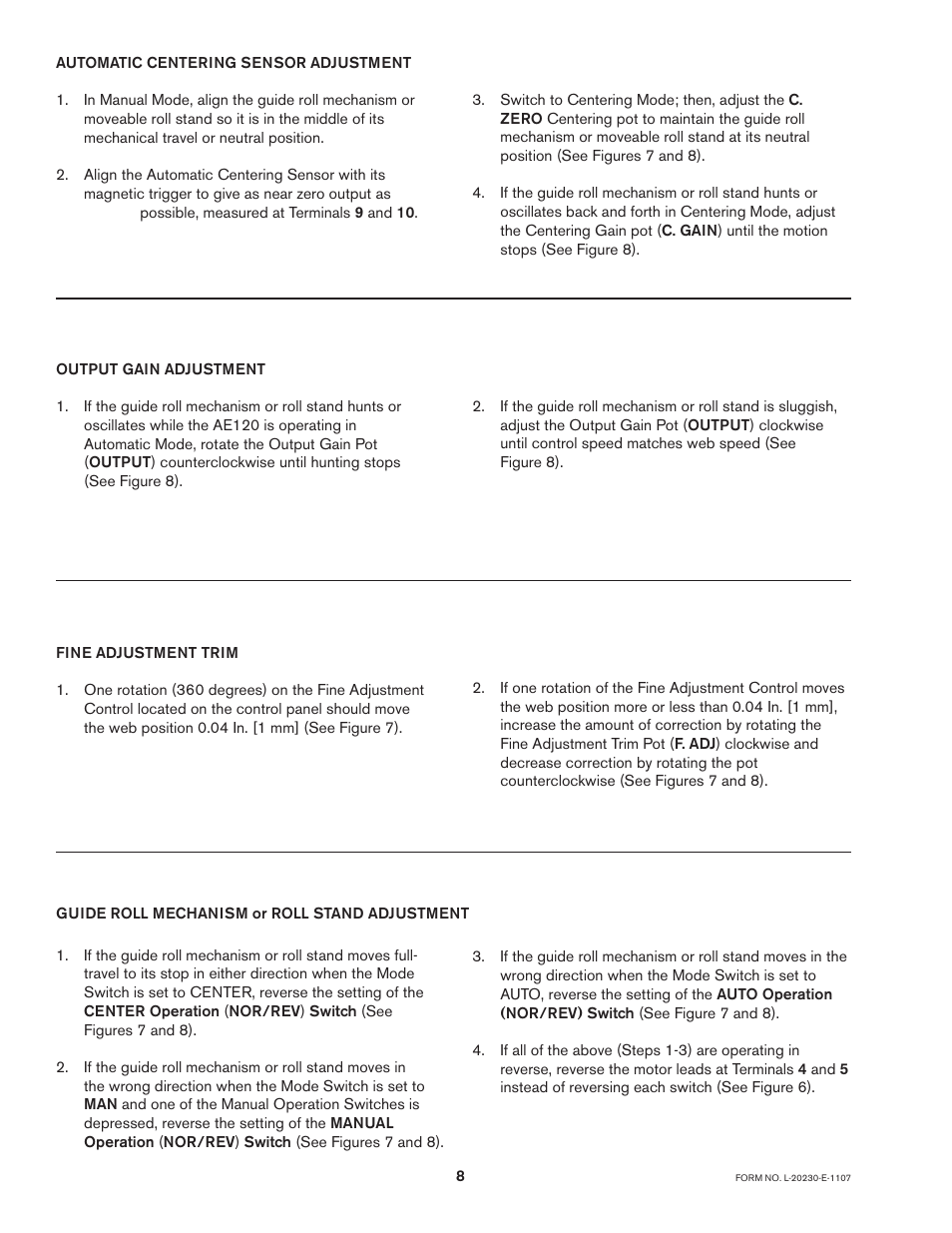 Nexen AE120 912674 User Manual | Page 8 / 11