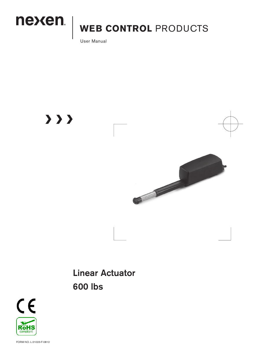 Nexen Linear Actuator 912732 User Manual | 9 pages